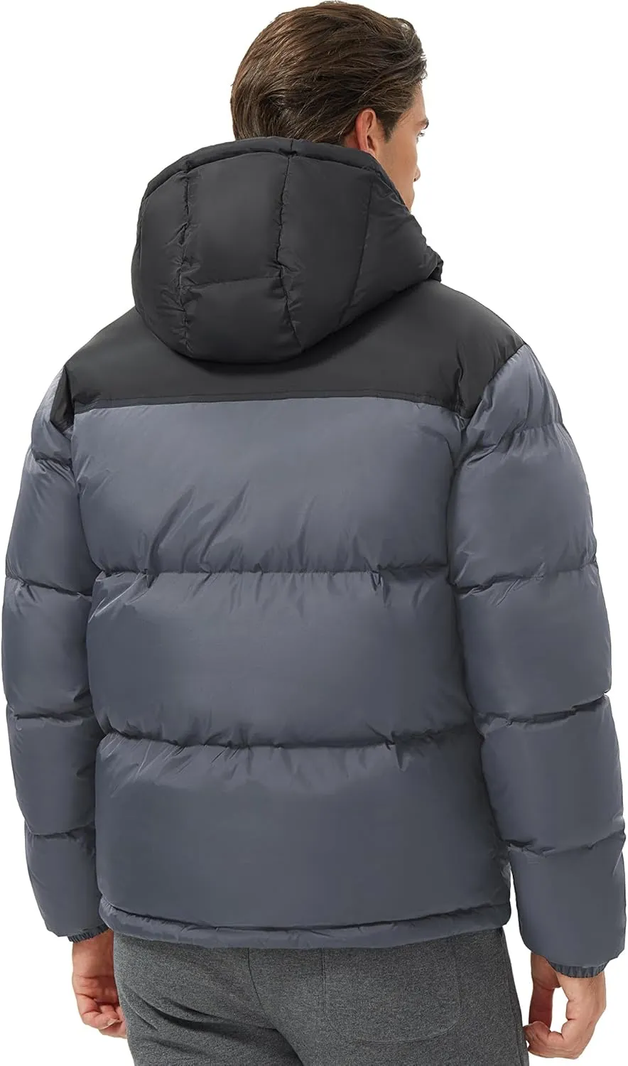 Pioneer Camp Men's Down Jacket 700 Fill Winter Insulated Puffer Jacket Waterproof Puffy Coat with Hood