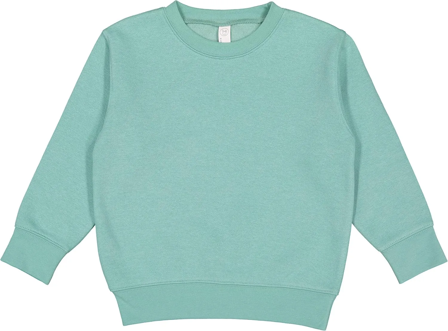 RABBIT SKINS Toddler Boy & Girl Fleece Long Sleeve Pullover Sweatshirt, Saltwater, 7T