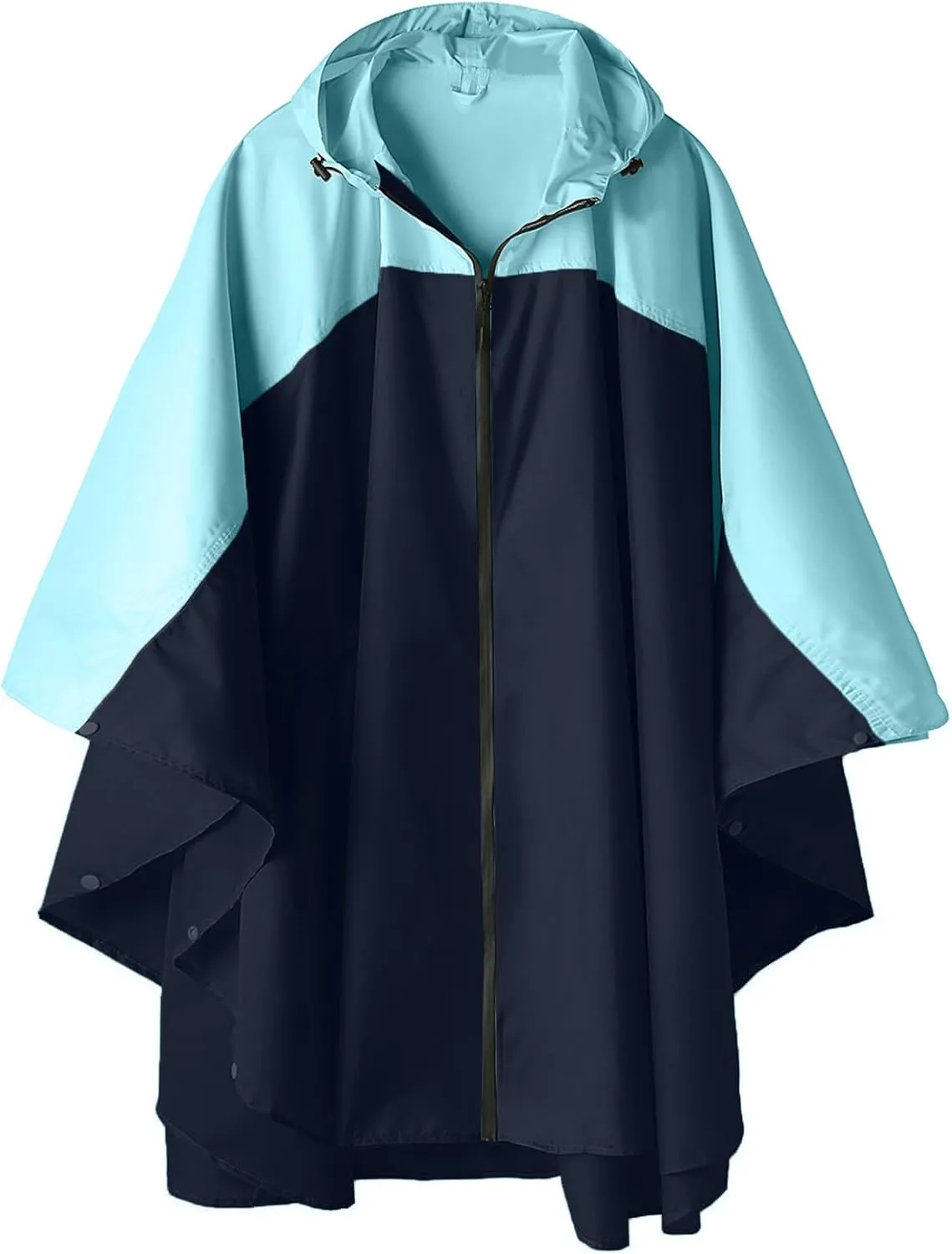 SaphiRose Unisex Rain Poncho Hooded Waterproof Raincoat for Adults Women