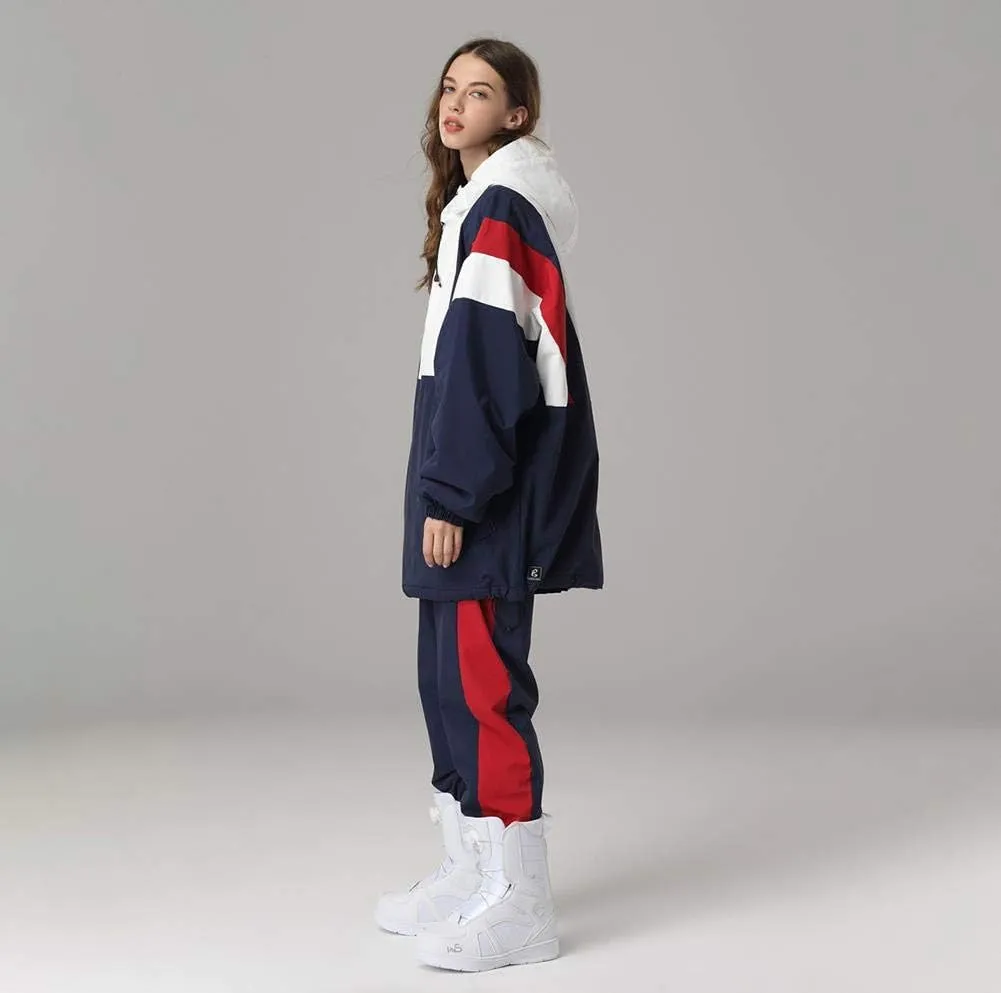 SEARIPE Women Ski Jacket and Pants Set Couples Windproof Ski Suits Mens Waterproof Two Piece Snowsuits for Winter Sports