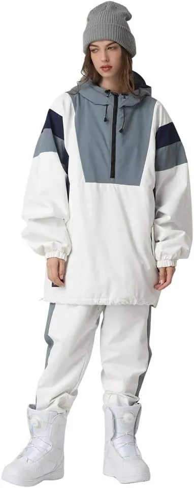 SEARIPE Women Ski Jacket and Pants Set Couples Windproof Ski Suits Mens Waterproof Two Piece Snowsuits for Winter Sports
