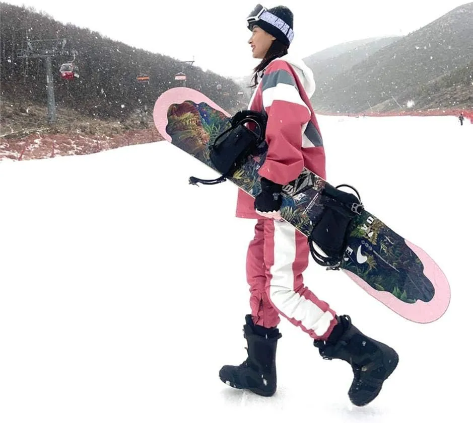 SEARIPE Women Ski Jacket and Pants Set Couples Windproof Ski Suits Mens Waterproof Two Piece Snowsuits for Winter Sports