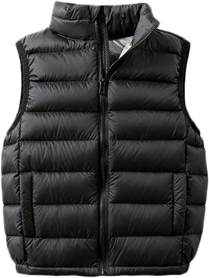 SK Studio Boys Girls Lightweight Down Vest Winter Sleeveless Puffer Jacket for Kid