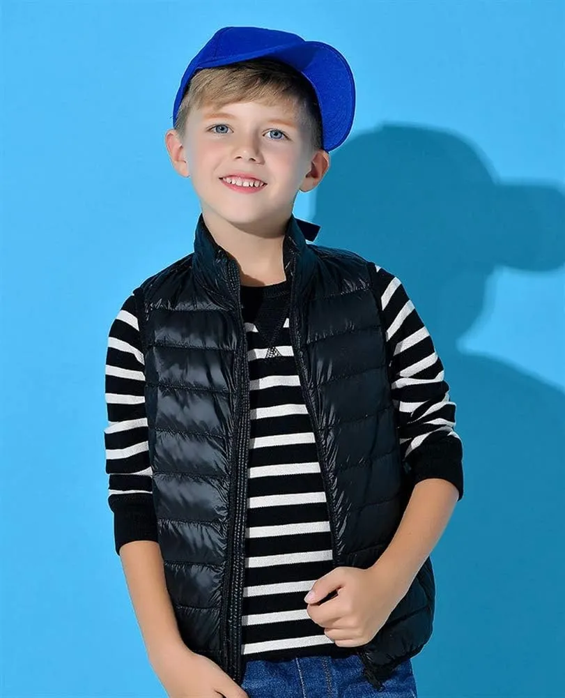 SK Studio Boys Girls Lightweight Down Vest Winter Sleeveless Puffer Jacket for Kid
