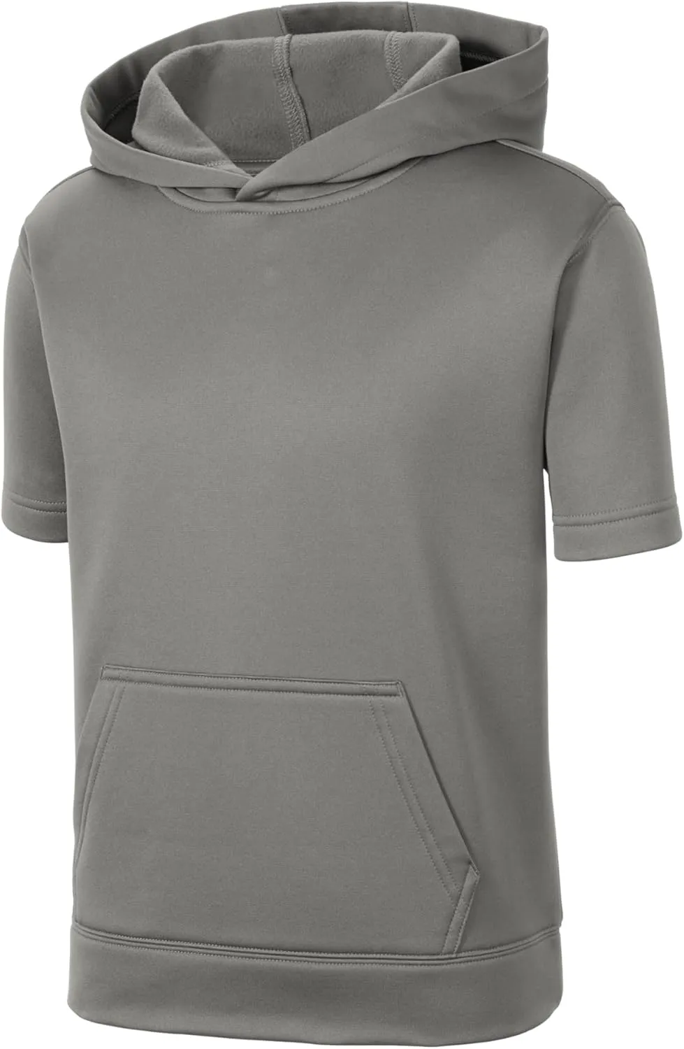 SPORT-TEK Youth Sport-Wick Fleece Short Sleeve Hooded Pullover YST251