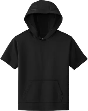 SPORT-TEK Youth Sport-Wick Fleece Short Sleeve Hooded Pullover YST251