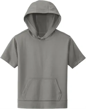 SPORT-TEK Youth Sport-Wick Fleece Short Sleeve Hooded Pullover YST251