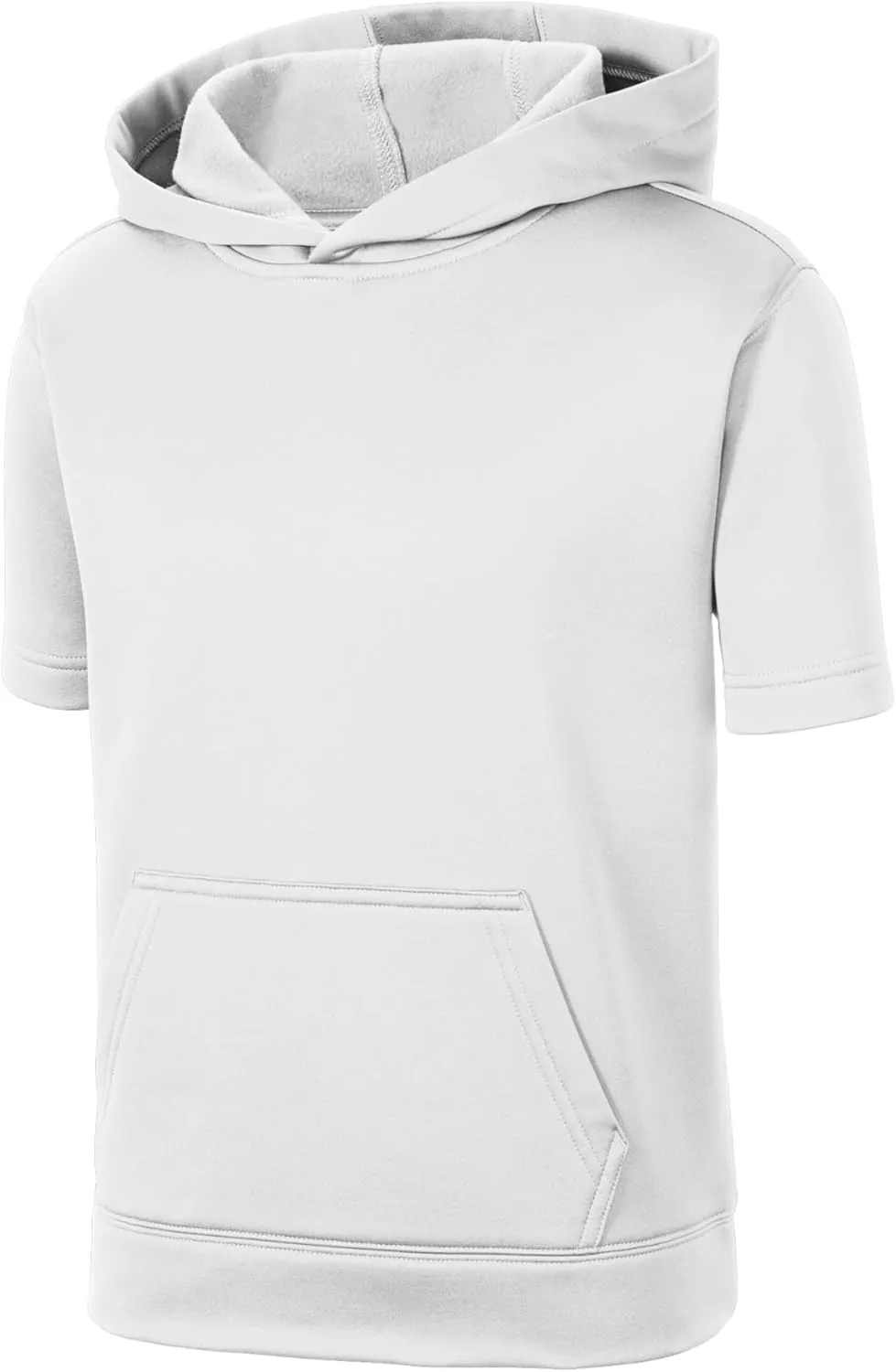 SPORT-TEK Youth Sport-Wick Fleece Short Sleeve Hooded Pullover YST251