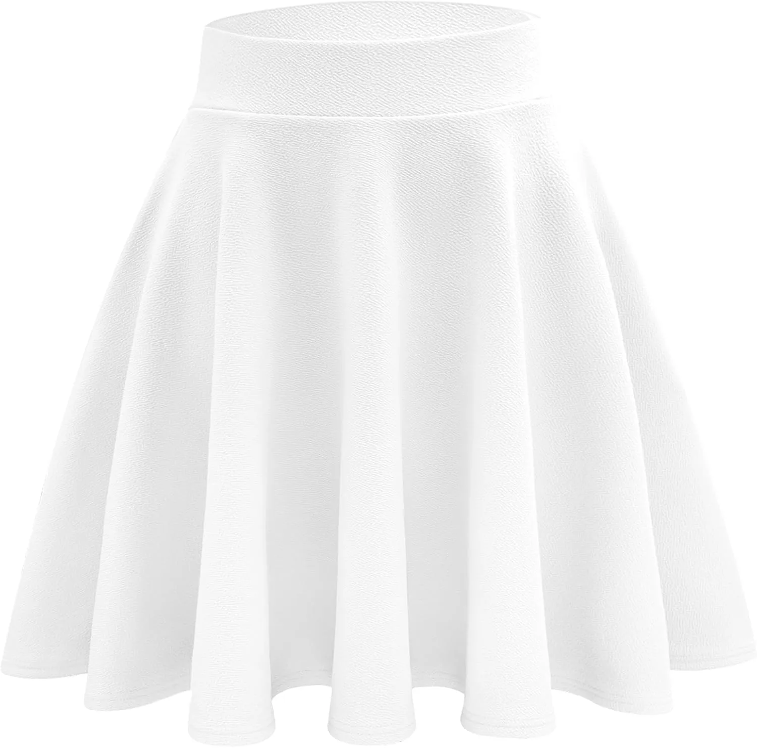 Stelle Girls Skirt Casual Flare Plain Pleated Stretch Waist Skater Skirts Uniform Skorts with Built in Shorts 5-15 Years