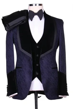 Suzhoufashion Dontavion Jade Peaked Lapel Double Breasted Prom Men Suits