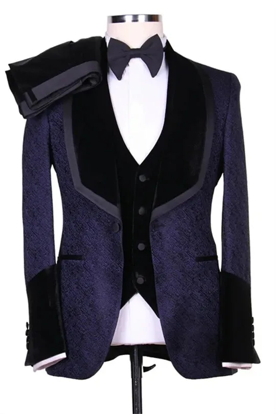 Suzhoufashion Dontavion Jade Peaked Lapel Double Breasted Prom Men Suits