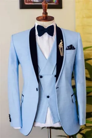 Suzhoufashion Dwyne White Double Breasted Peaked Lapel Men Suits For Prom