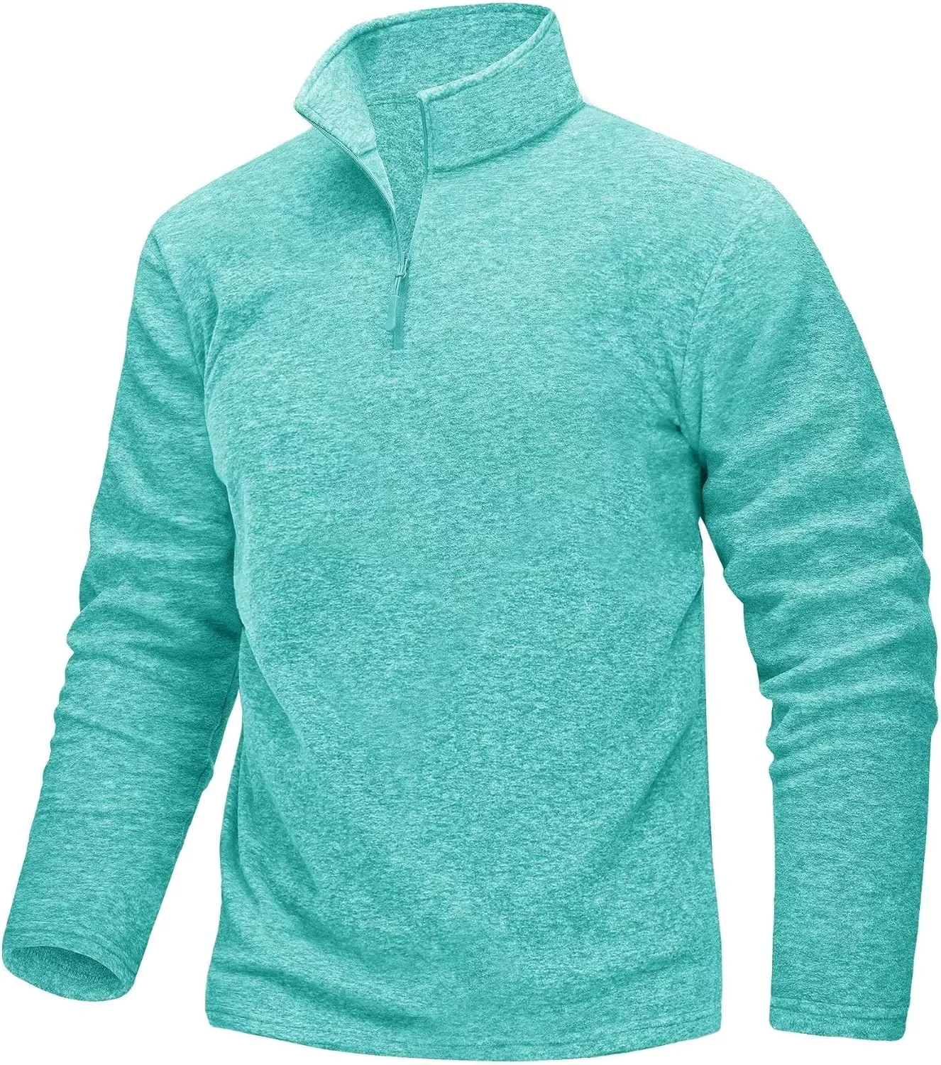 TACVASEN Mens Quarter Zip Sweatshirt Long Sleeve Pullover 1/4 Zip Up Golf Shirt for Men Winter Fleece Lined Thermal Sweater