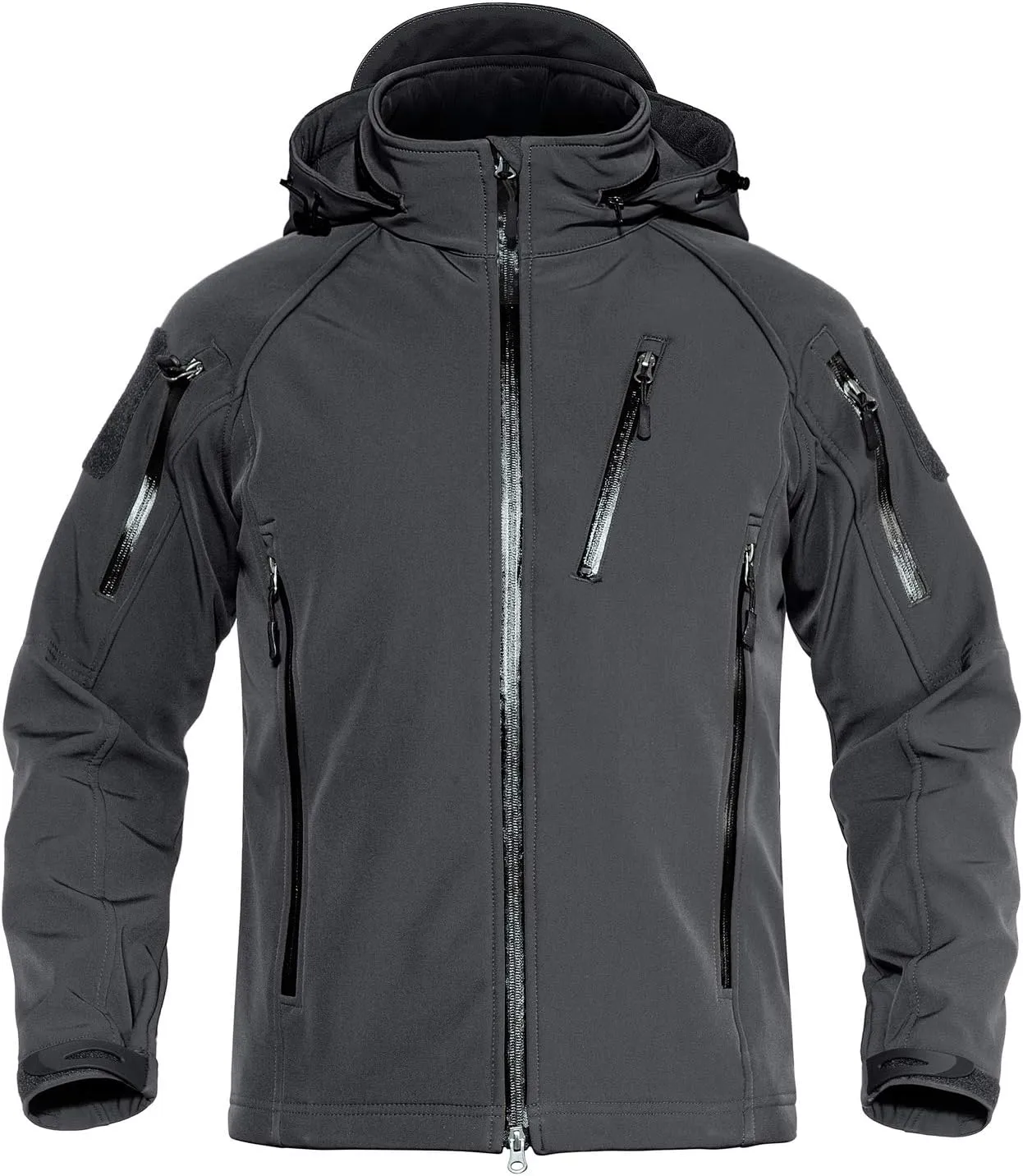 TACVASEN Men's Special Ops Military Jacket Water Resistant Windproof Tactical Winter Zip Up Rain Coat Hunting Outdoors