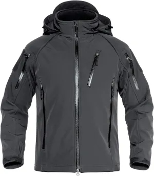 TACVASEN Men's Special Ops Military Jacket Water Resistant Windproof Tactical Winter Zip Up Rain Coat Hunting Outdoors
