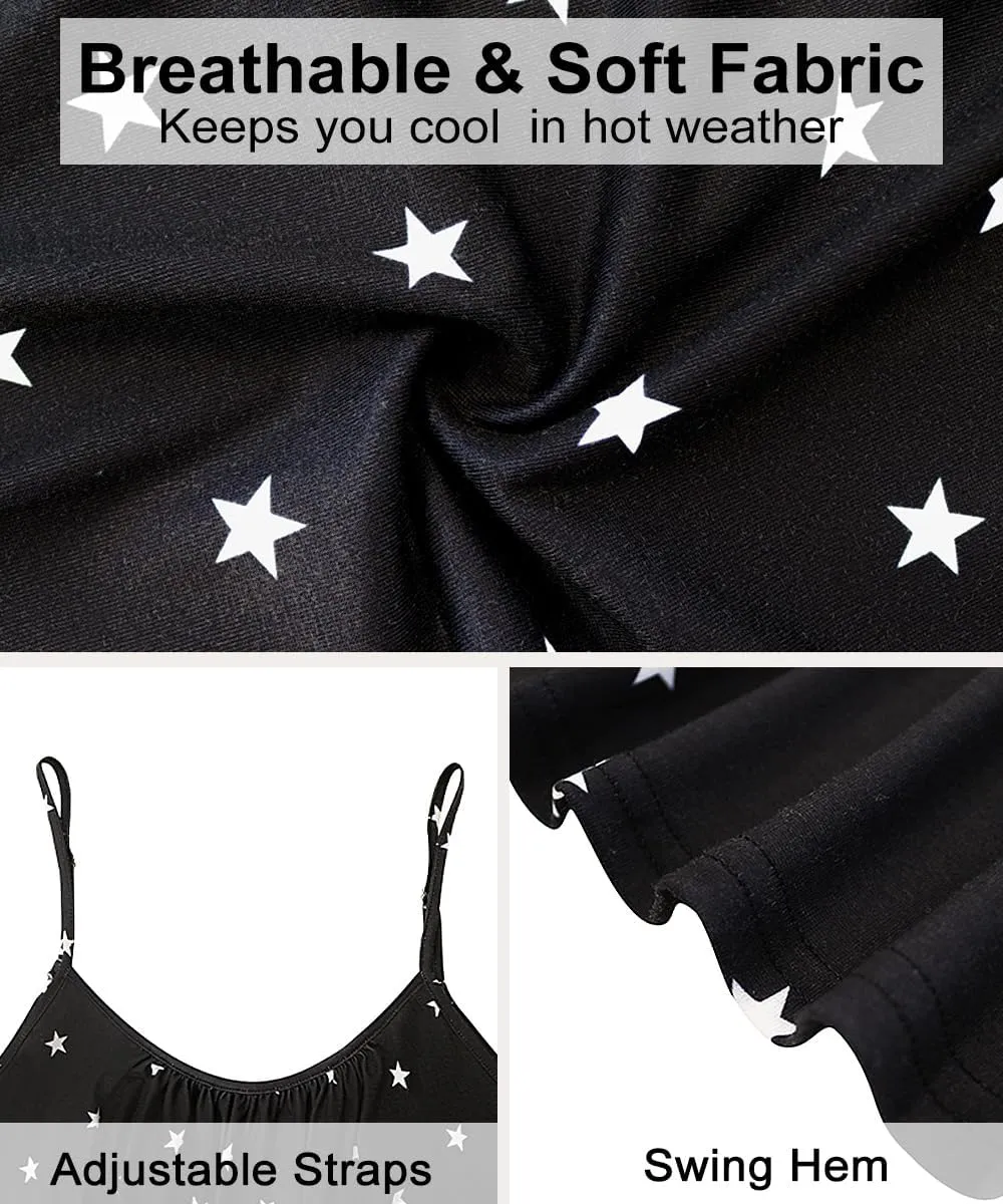 TIYOMI Plus Size Tank Tops for Women Adjustable Strap Cami Buttons V Neck Vest Holiday Suspenders Summer Camisole XL-5XL