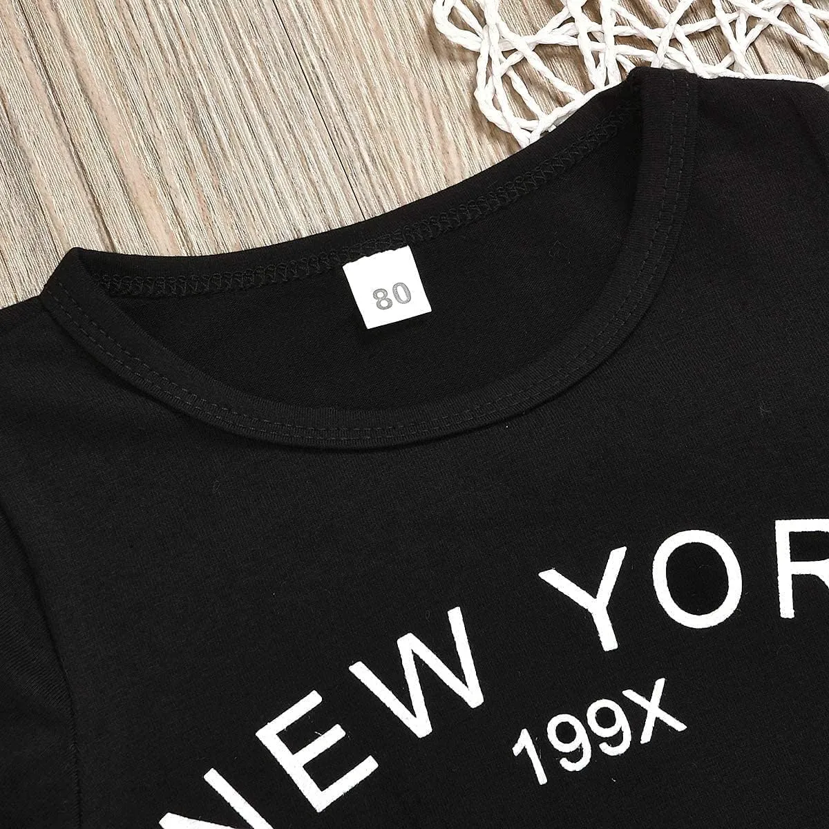 Toddler Baby Girls Camouflage Outfit Black Letter Tops Shirt   Denim Skirt Dress Shorts Summer Two Piece Clothes Set