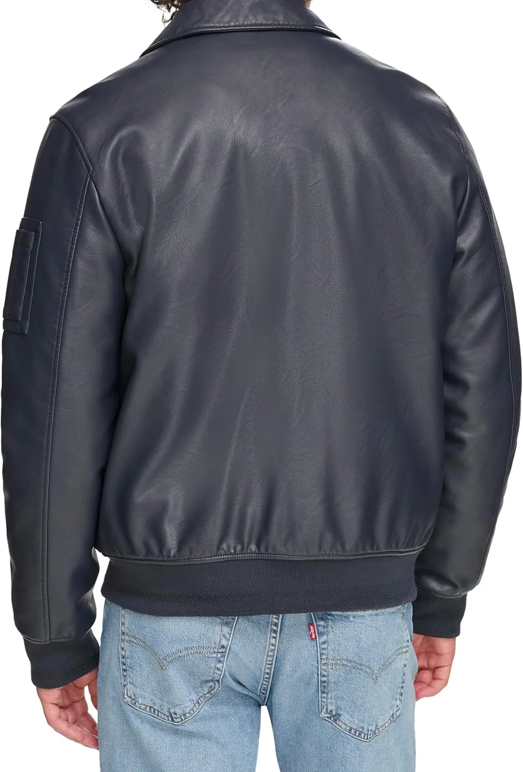 Tommy Hilfiger Men's Faux Leather Bomber Jacket