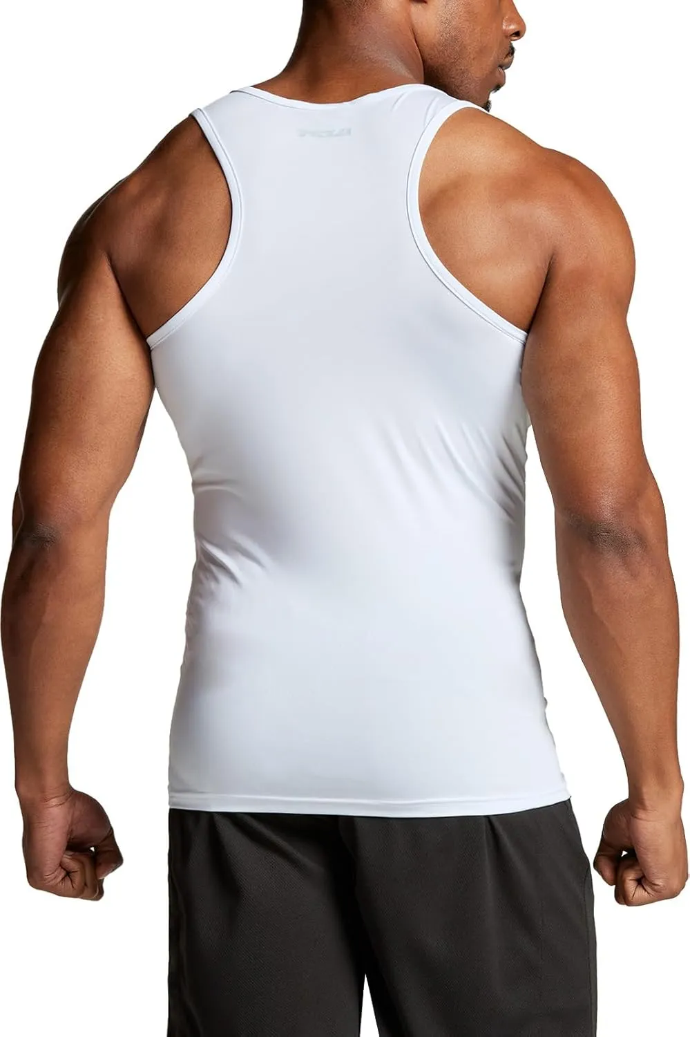 TSLA Men's Athletic Compression Sleeveless Tank Top, Cool Dry Sports Running Basketball Workout Base Layer