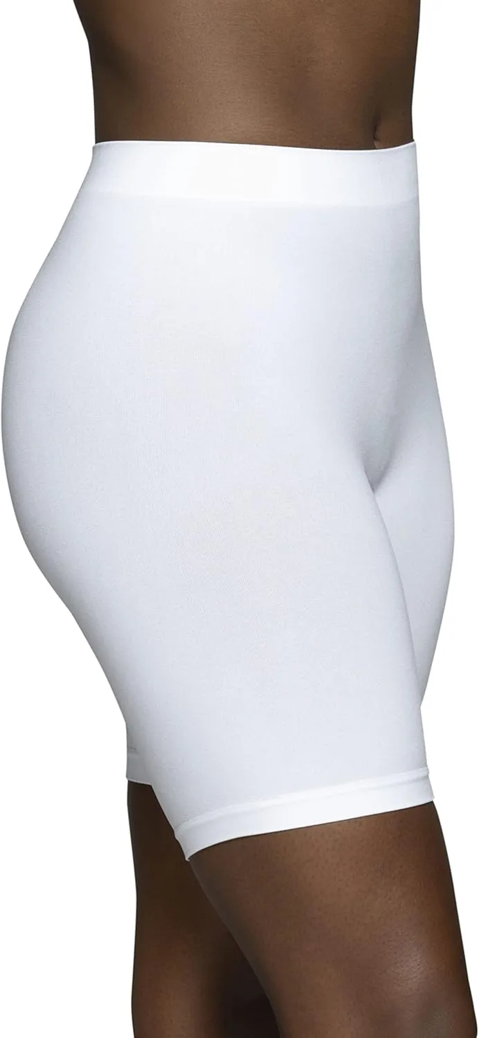 Vanity Fair Women's Seamless Slip Shapewear Shorts, No Show Look Under Dresses, Skirts & Pants