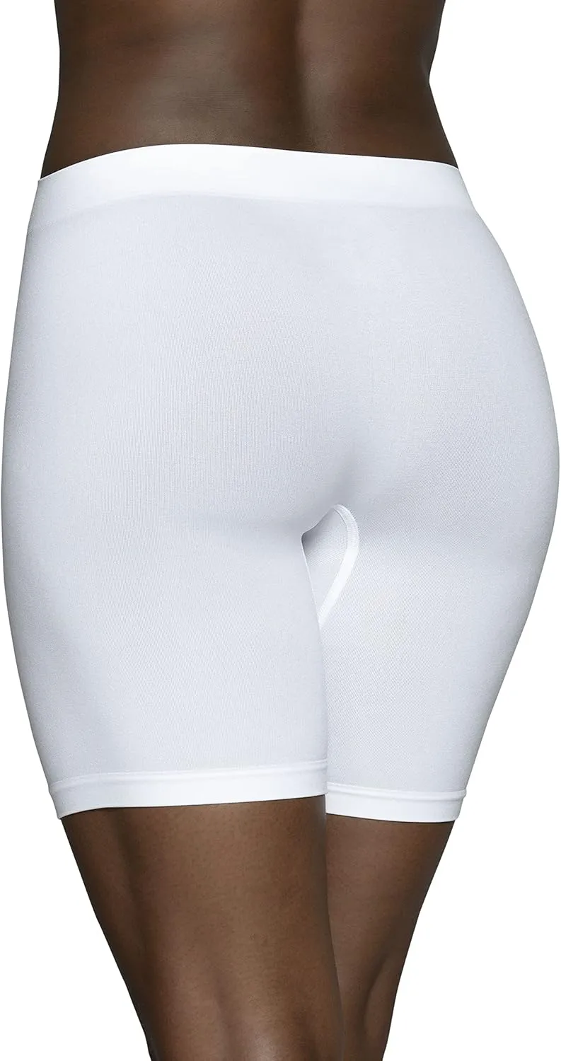 Vanity Fair Women's Seamless Slip Shapewear Shorts, No Show Look Under Dresses, Skirts & Pants
