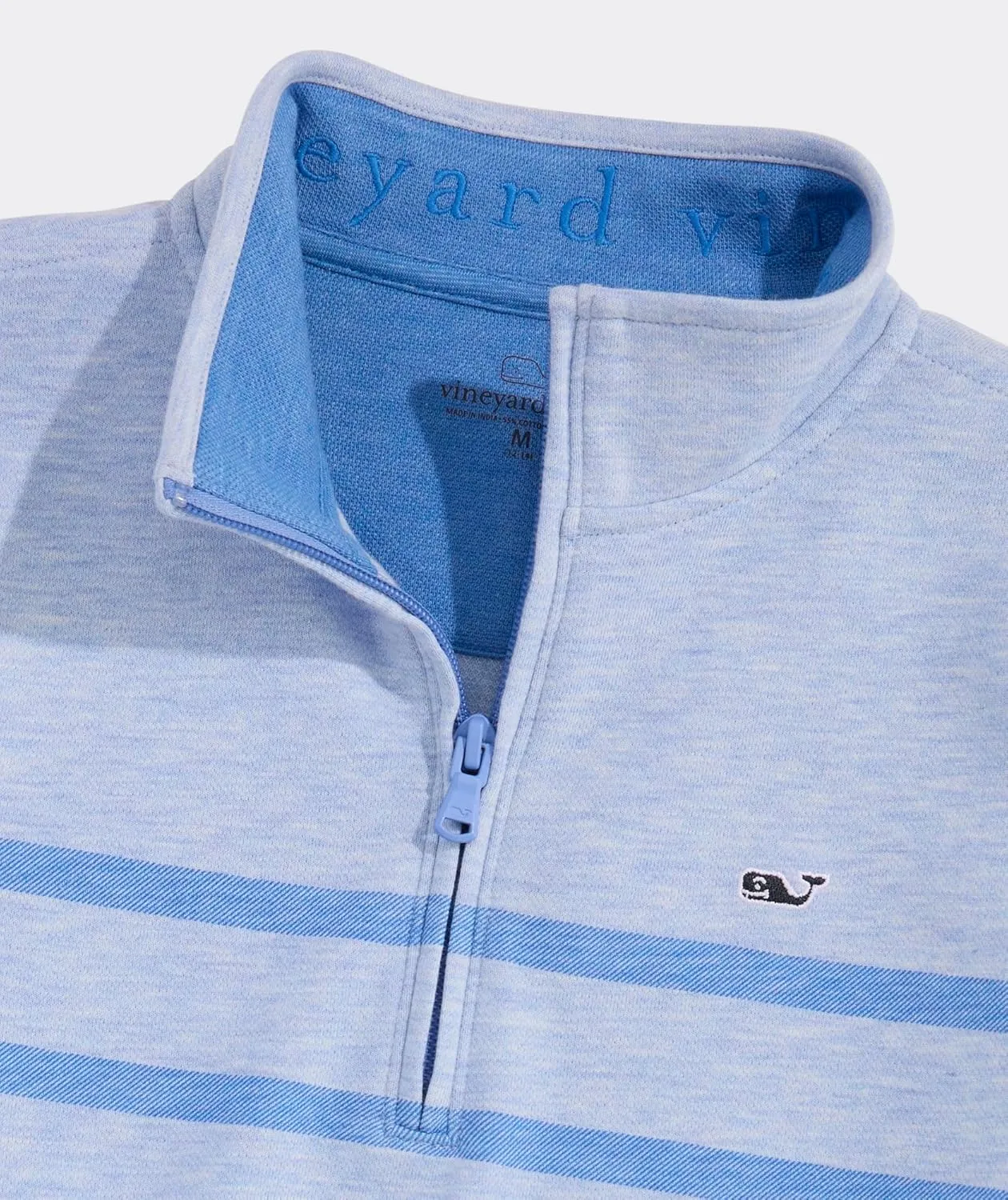 vineyard vines Boys' Breton Stripe Saltwater Quarter-Zip