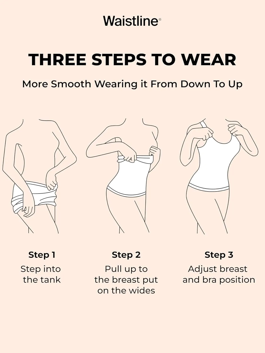WAISTLINE Shaping cami Wide Straps
