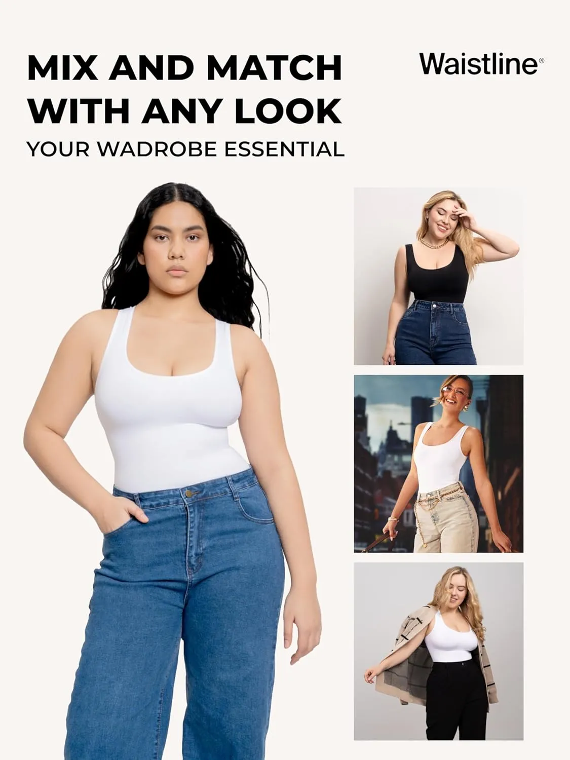 WAISTLINE Shaping cami Wide Straps