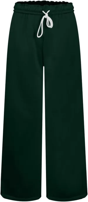 Wide Leg Sweatpants for Women Drawstring High Waisted Lounge Trousers Elastic Waist Baggy Casual Pants with Pockets