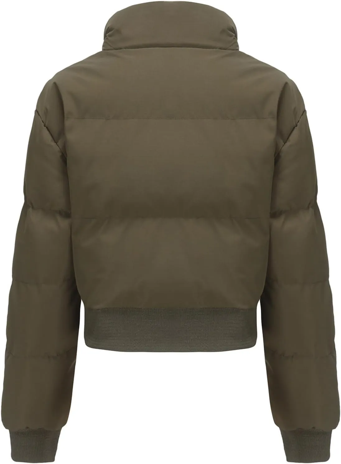 Women Cotton-Padded Jacket Short Cropped Jacket Loose-fit Down Serve Student Fashion Coat Women's Clothing