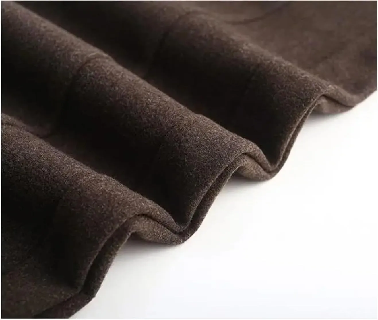 Women Office Zipper Wool Pencil Pants Slim Thicken Elastic Waist Solid Warm Harem Trousers