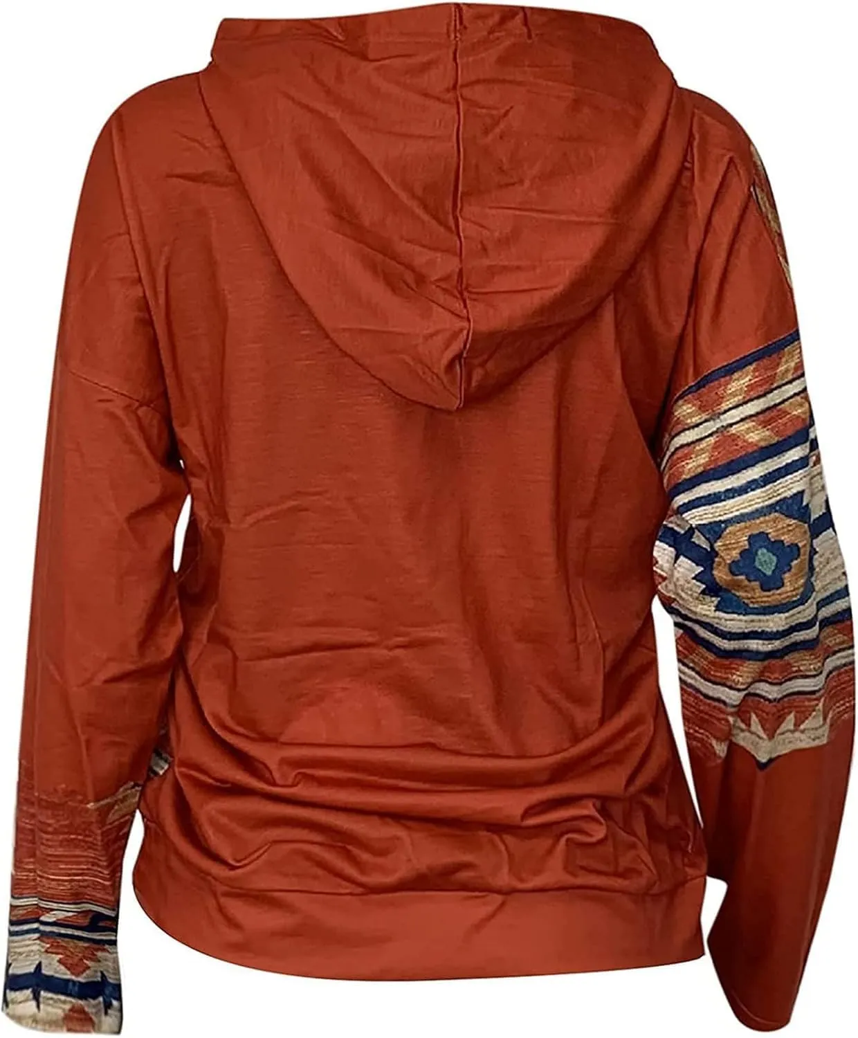 Women's Aztec Hoodie Western Clothes for Women Geometric Ethnic Graphic Western Sweatshirts Sweater Shirts Girls