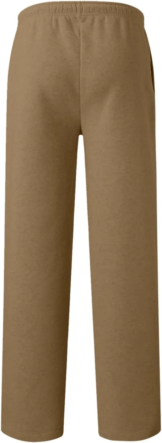 Womens Linen Blend Summer Boho Palazzo Lounge Pants Elastic Waist Baggy Stretchy Slim Fit Pants Travel