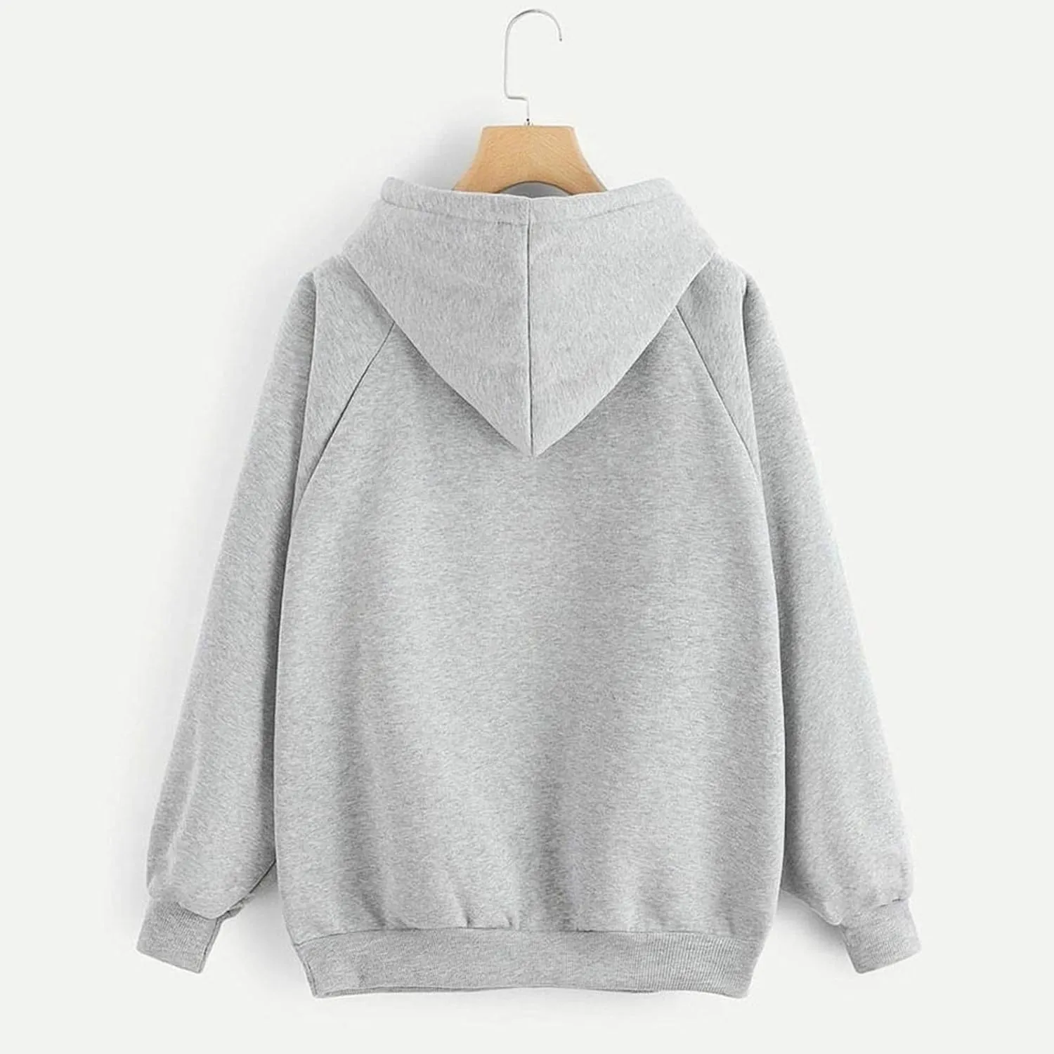 Womens Oversized Hoodies Basic Solid Sweatshirts 2024 Fall Fashion Outfits Drawstring Pullover Clothes with