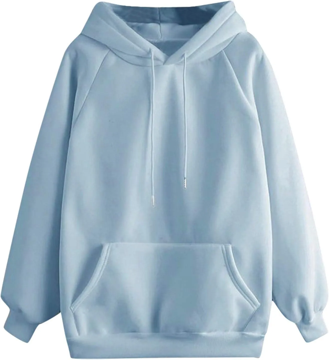 Womens Oversized Hoodies Basic Solid Sweatshirts 2024 Fall Fashion Outfits Drawstring Pullover Clothes with