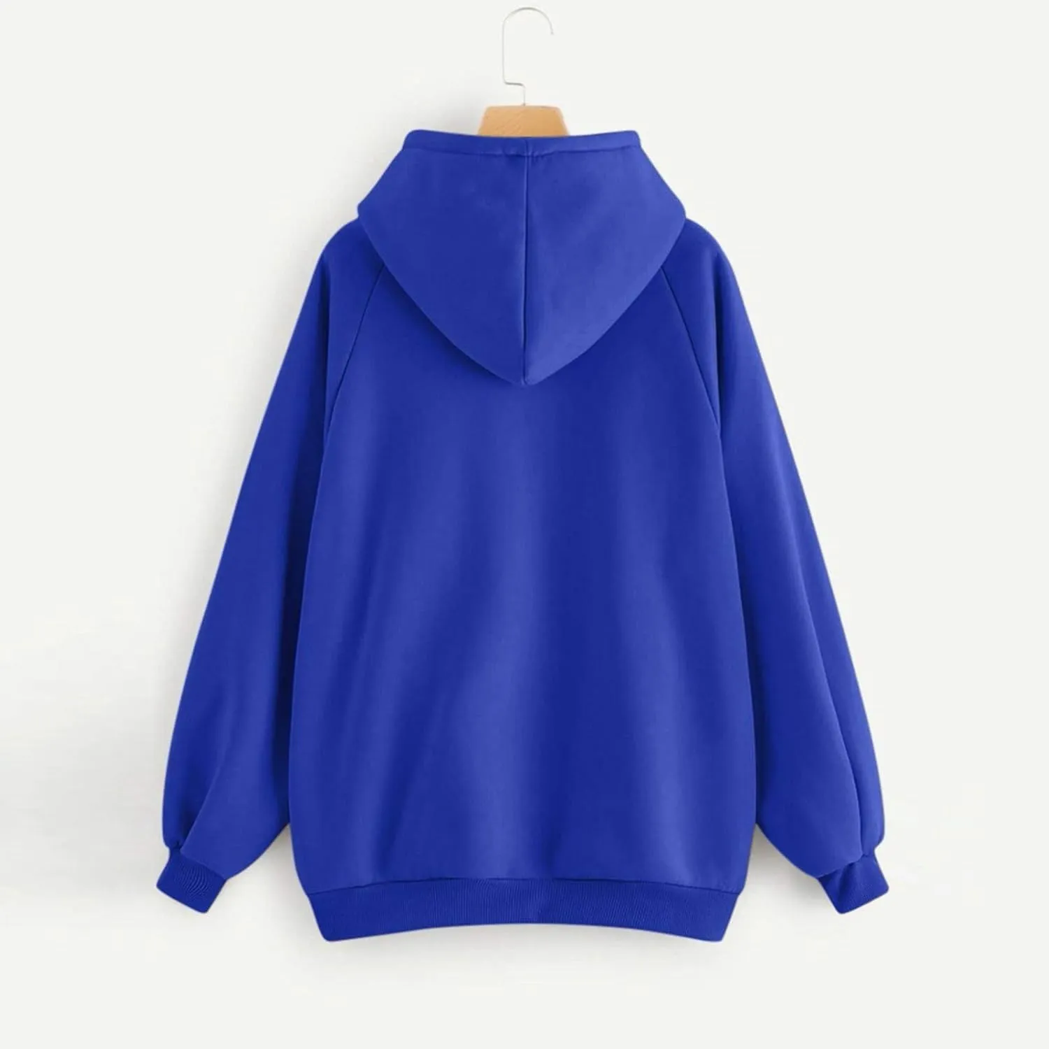 Womens Oversized Hoodies Basic Solid Sweatshirts 2024 Fall Fashion Outfits Drawstring Pullover Clothes with