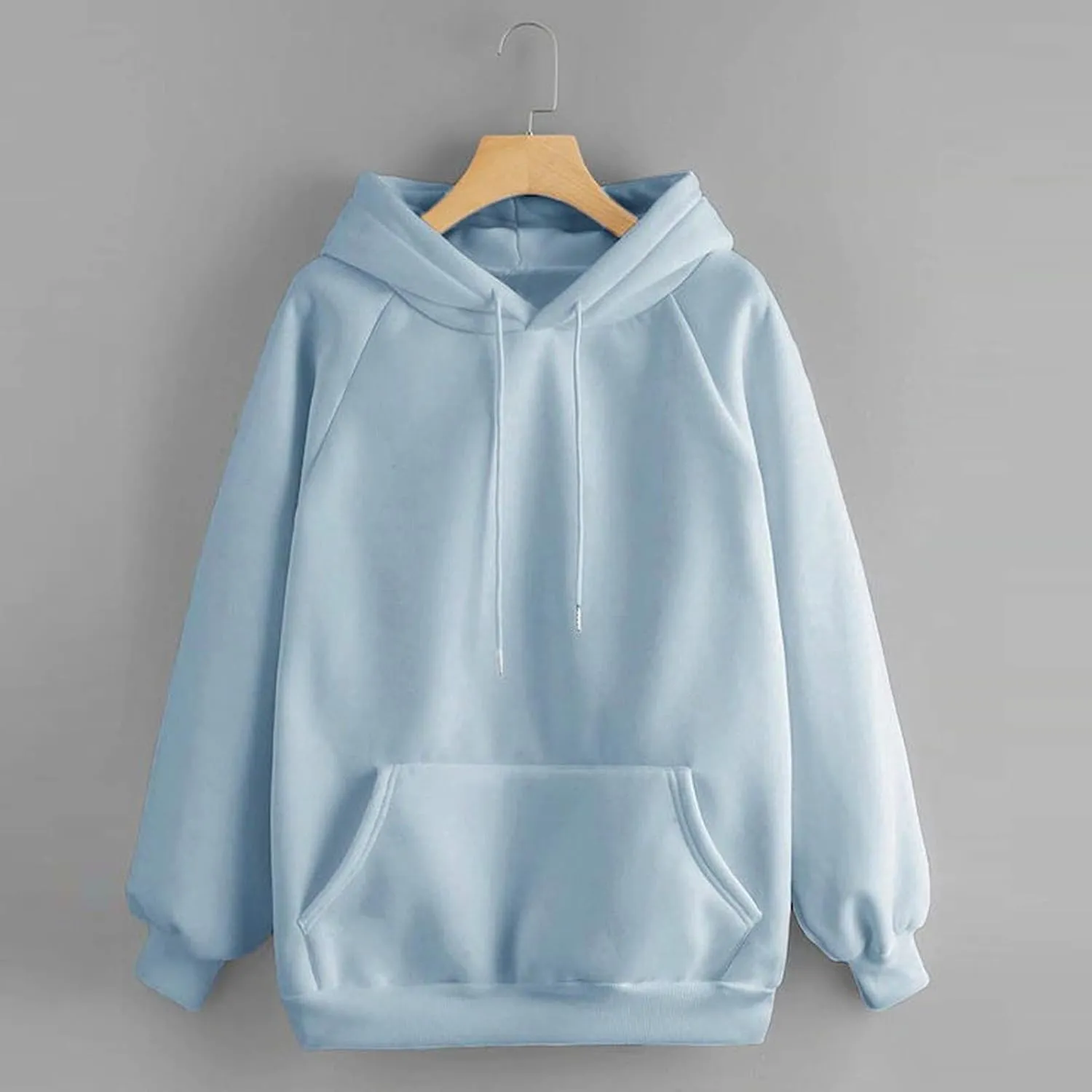 Womens Oversized Hoodies Basic Solid Sweatshirts 2024 Fall Fashion Outfits Drawstring Pullover Clothes with
