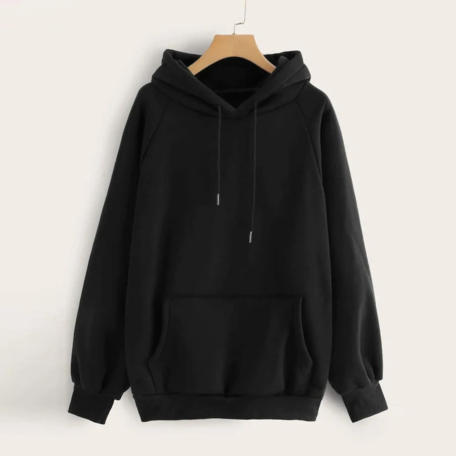 Womens Oversized Hoodies Basic Solid Sweatshirts 2024 Fall Fashion Outfits Drawstring Pullover Clothes with