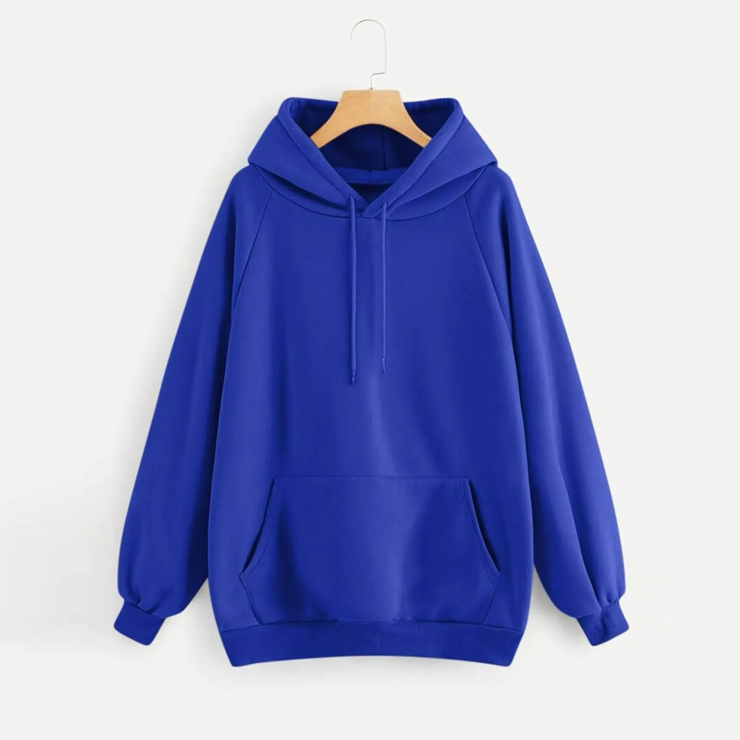 Womens Oversized Hoodies Basic Solid Sweatshirts 2024 Fall Fashion Outfits Drawstring Pullover Clothes with