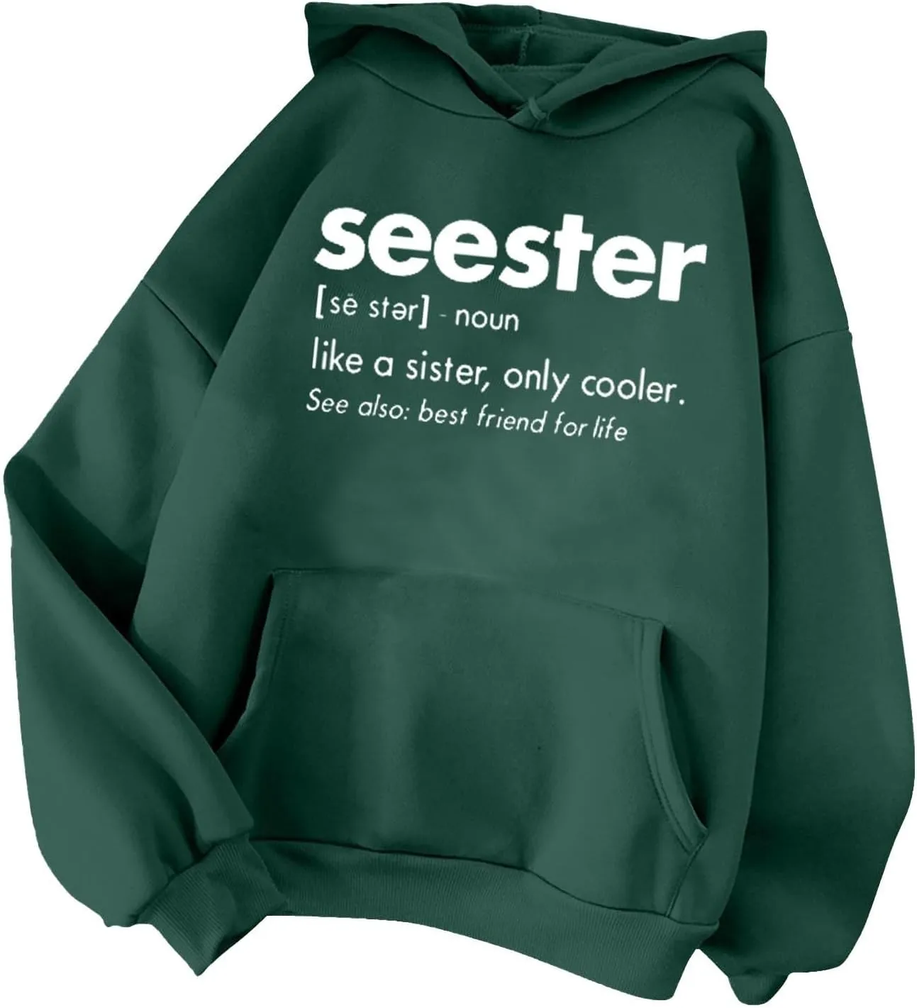 Womens Oversized Hoodies Letter Print Hooded Pullover Casual Sweatshirt 2024 Fashion Fall Clothes Outfits with