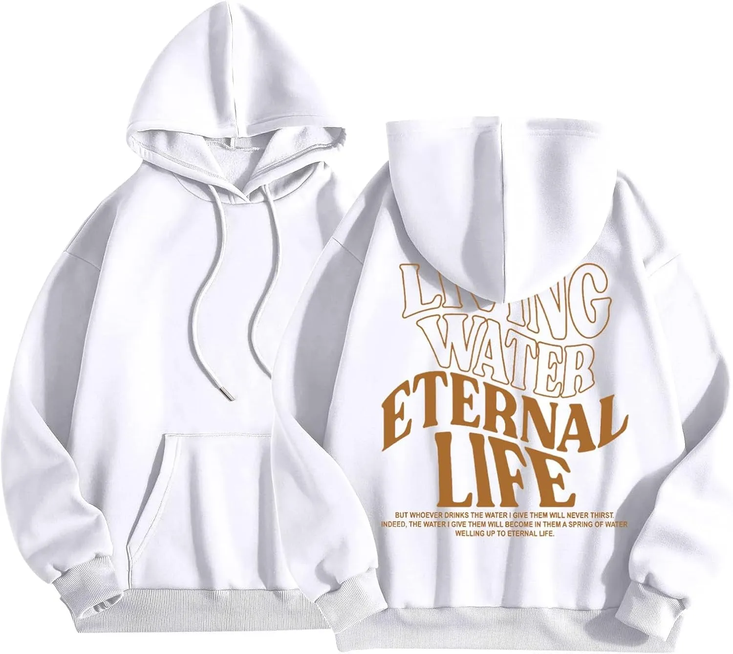 Womens Oversized Hoodies Long Sleeve Sweatshirt Letter Print Comfy Casual Loose Pullover with Pockets Clothes