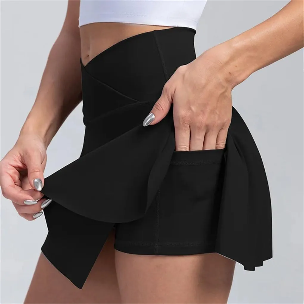 Women's Pleated Skirts Breathable High Waist Sport Fitness Mini Casual Outdoor Short Skirt