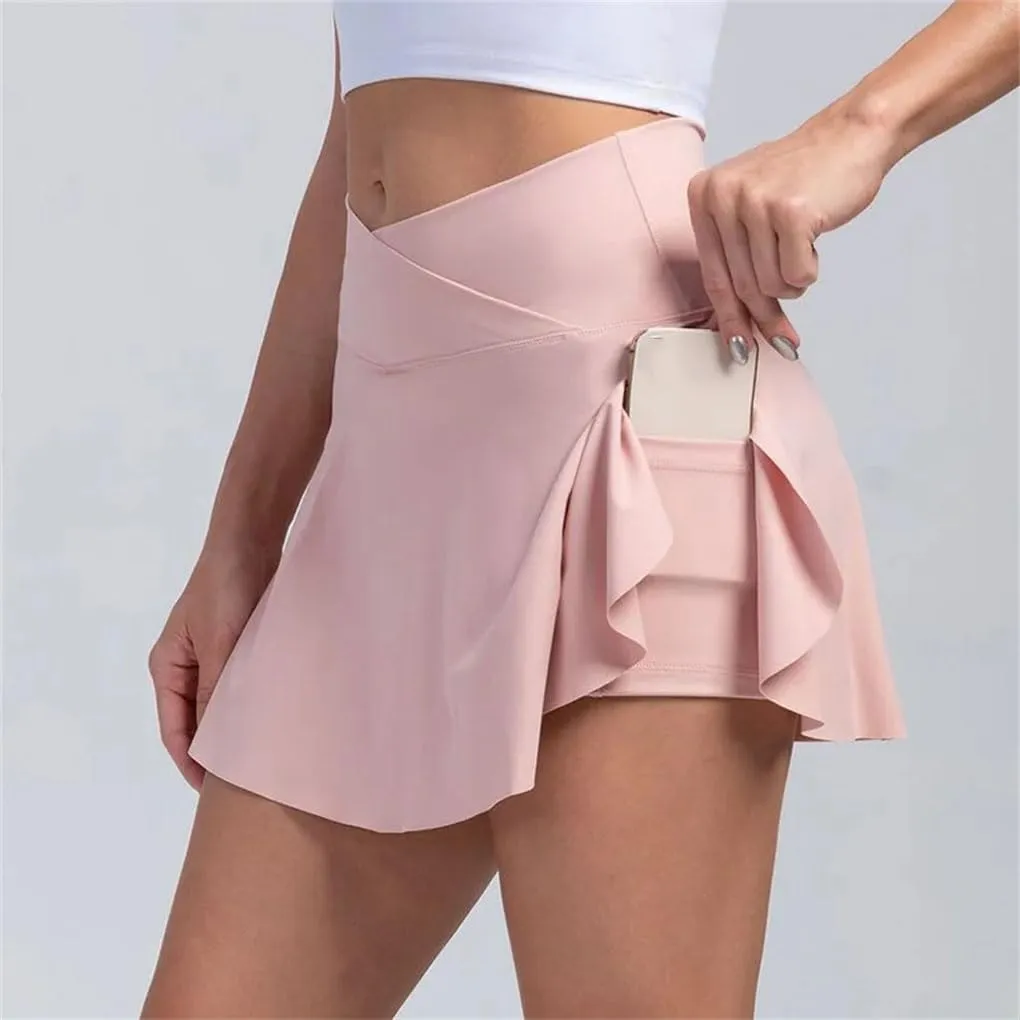 Women's Pleated Skirts Breathable High Waist Sport Fitness Mini Casual Outdoor Short Skirt