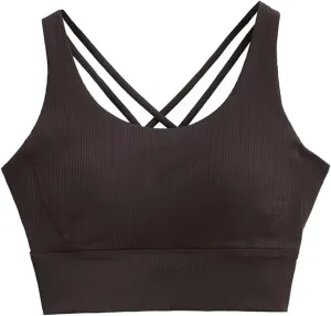 Women's Round Neck Sleeveless Tank Top Built-in Chest Pad Ribbed Casual Camisole