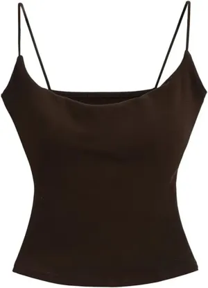 Women's Round Neck Spaghetti Strap Camisole Slim Summer Casual Slim Tank Top Y2k