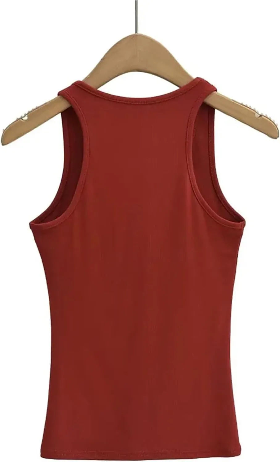 Women's Sleeveless Deep V Neck Camisole Slim Fit Solid Color Casual Street Tank Top