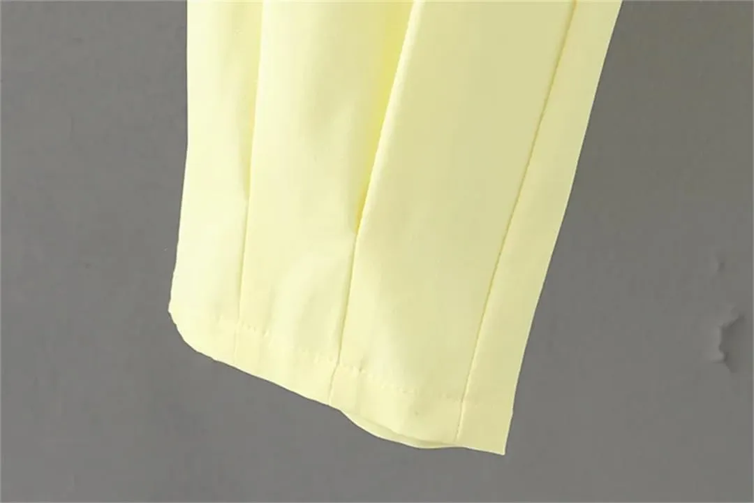Women's Solid Harem Pants Plus Size Thin Loose Elastic Waist Pants Fold Ankle Length Trousers