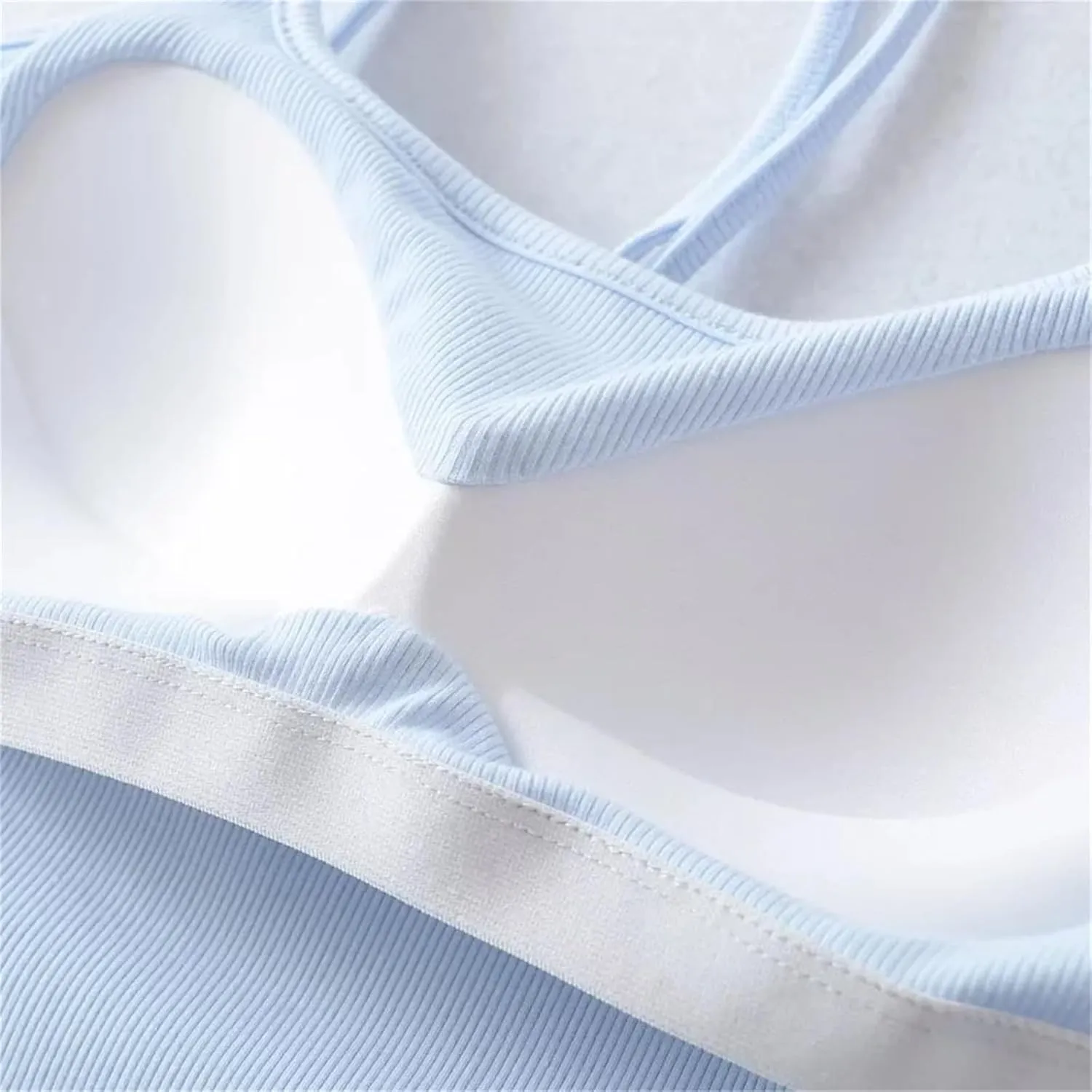 Women's Square Neck Camisole Short Tank Top Built-in Chest Pad Summer Casual Camisole