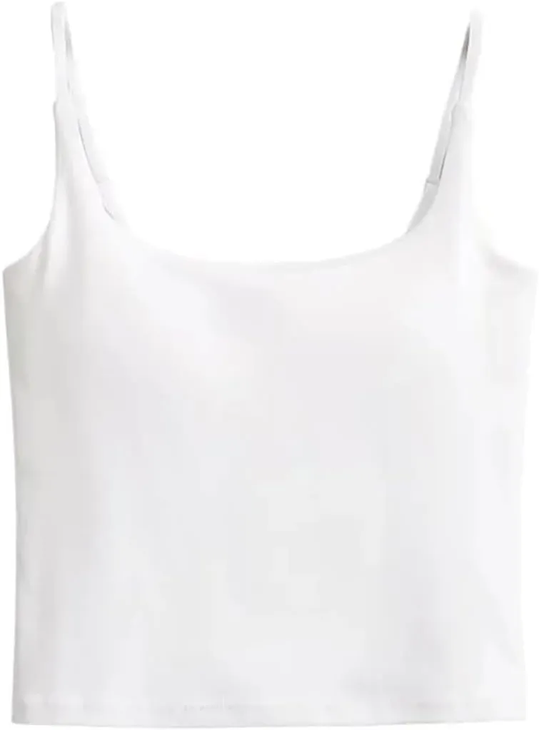 Women's Square Neck Camisole Tank Top Summer Slim Fit Casual Solid Color Camisole