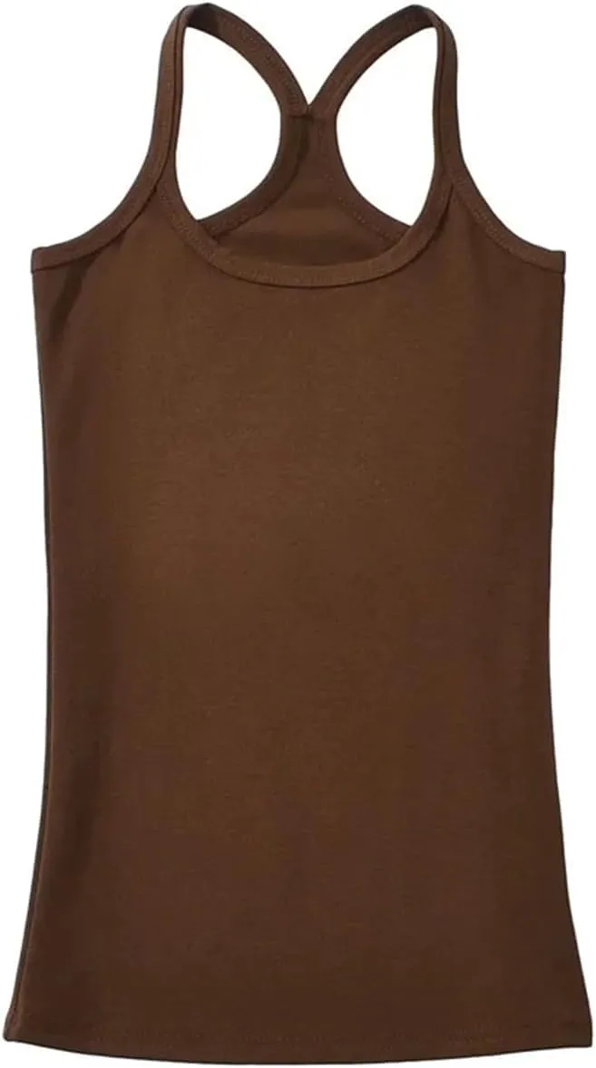 Women's Square Neck Racerback Camisole Slim Fit Summer Casual Ribbed Tank Top